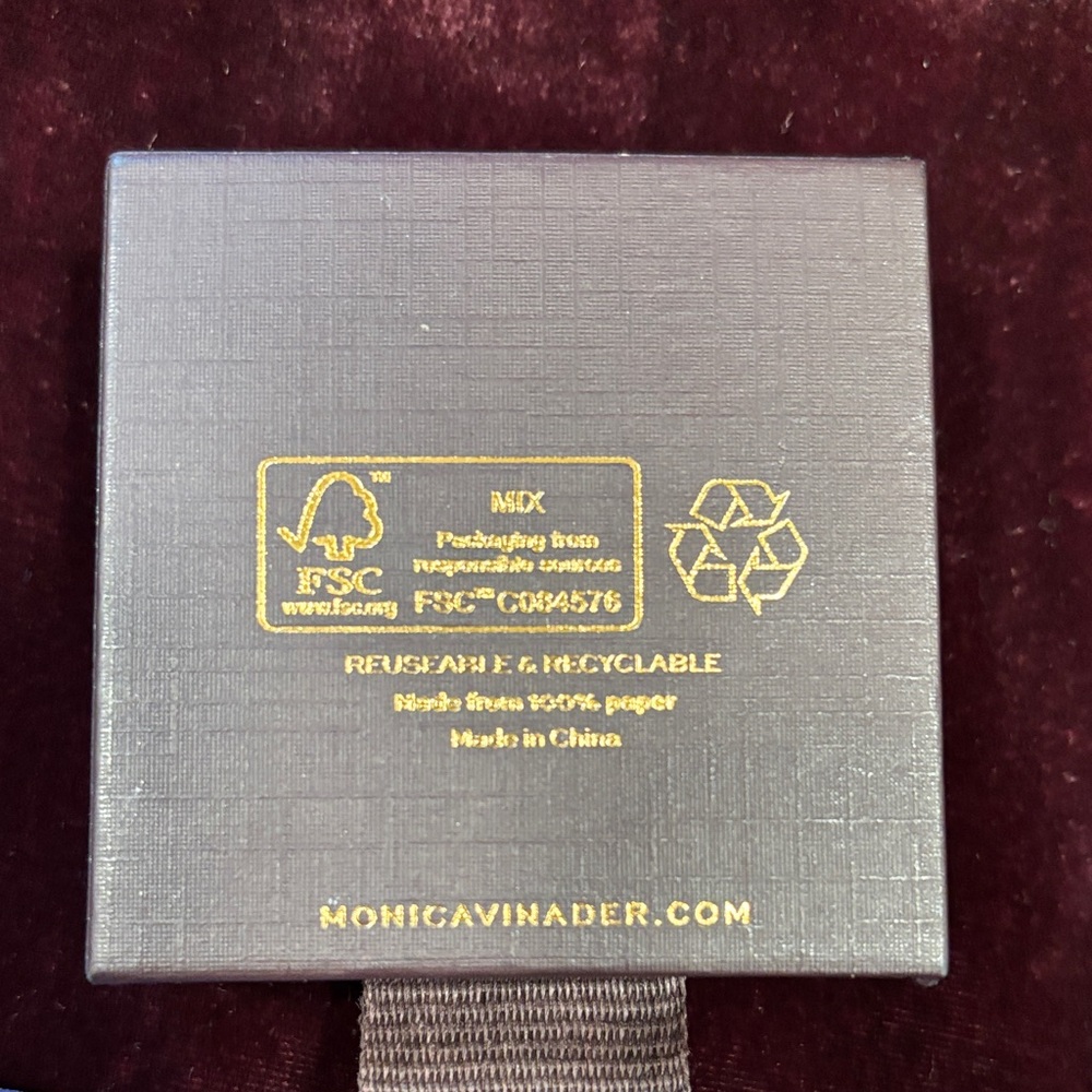 Monica Vinader Gold Plated Vermeil Silver Siren Green Onyx Drop Earrings - Picture 4 of 14